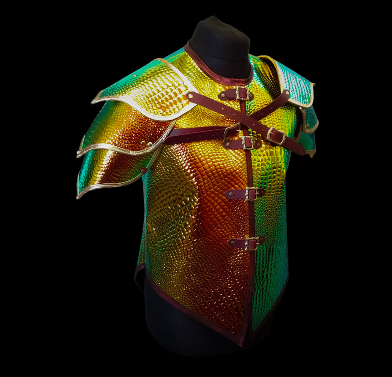 Iridescent Scale Jerkin & Pauldrons