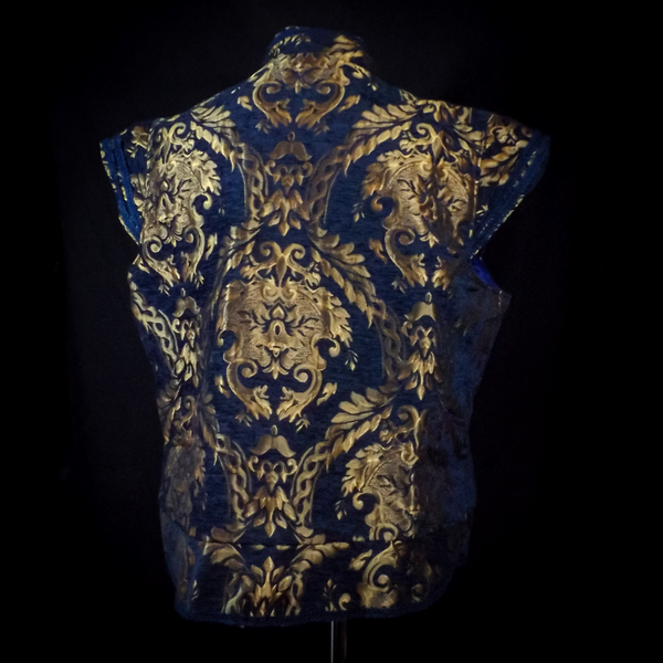 Blue and Gold Singlet - Fantasy Vest