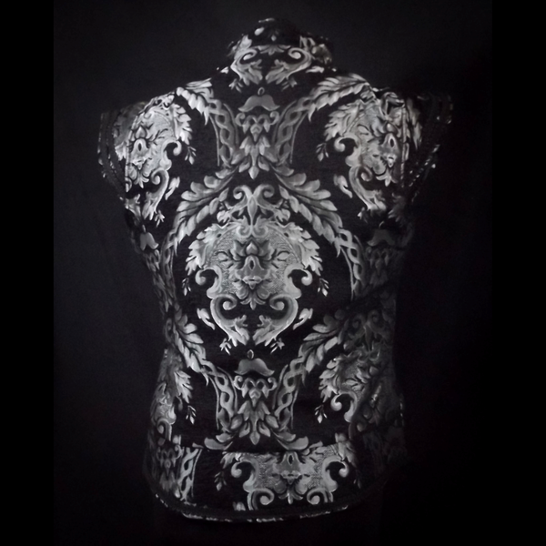 Black and Silver Singlet - Fantasy Vest